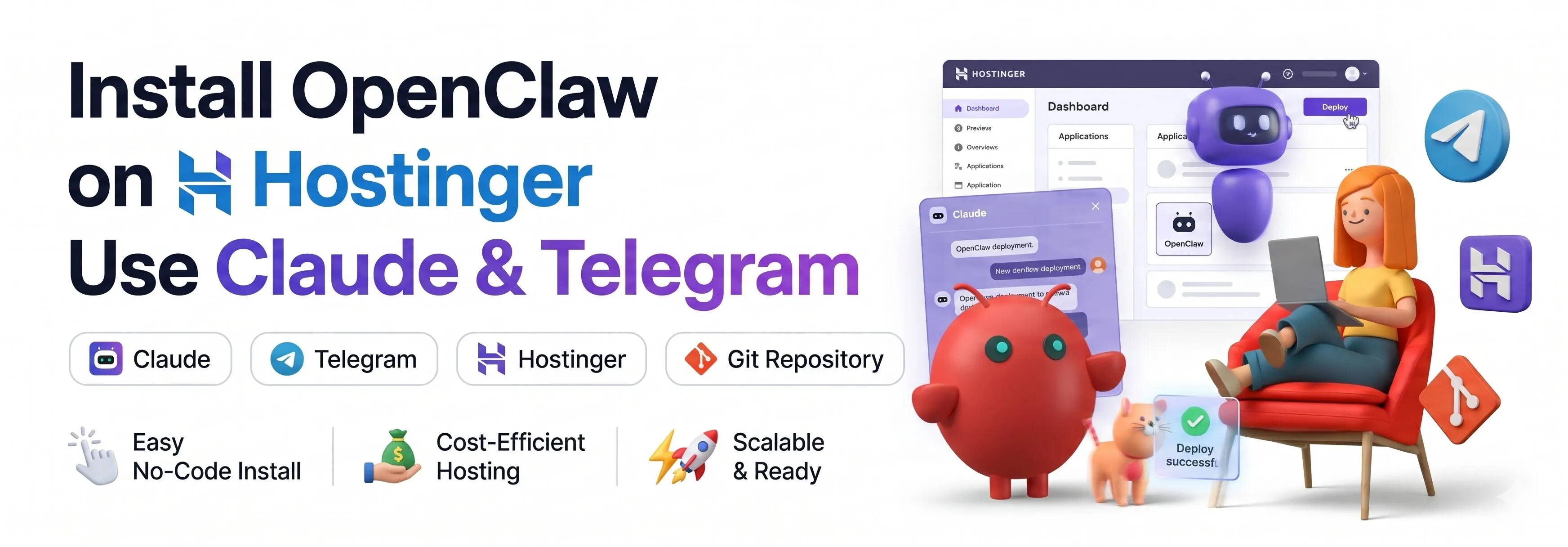 OpenClaw on Hostinger using Claude and Telegram